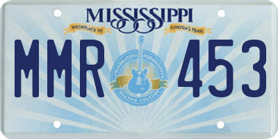 MS license plate MMR453