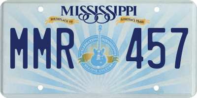 MS license plate MMR457