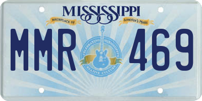 MS license plate MMR469