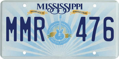 MS license plate MMR476