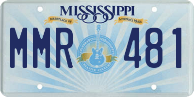 MS license plate MMR481