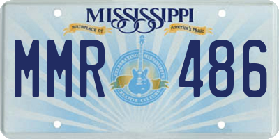 MS license plate MMR486