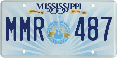 MS license plate MMR487