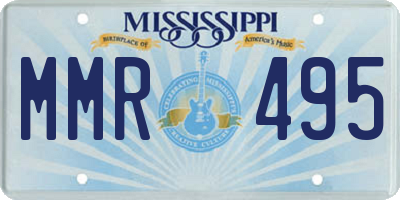 MS license plate MMR495
