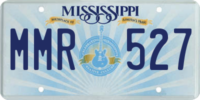 MS license plate MMR527