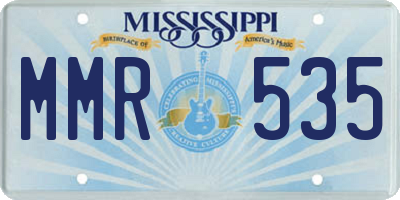 MS license plate MMR535
