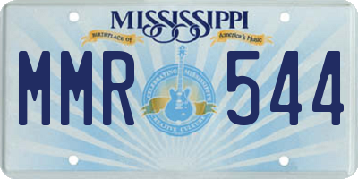 MS license plate MMR544