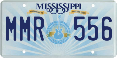 MS license plate MMR556
