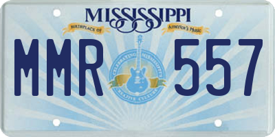 MS license plate MMR557
