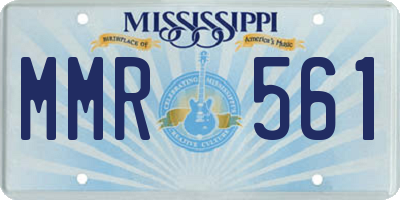 MS license plate MMR561