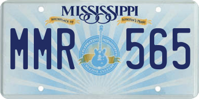 MS license plate MMR565