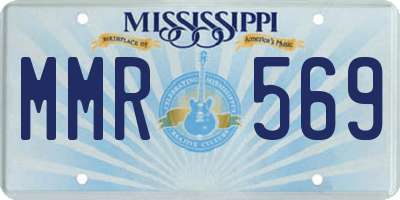 MS license plate MMR569
