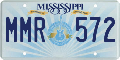 MS license plate MMR572