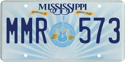 MS license plate MMR573