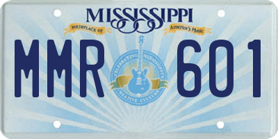 MS license plate MMR601