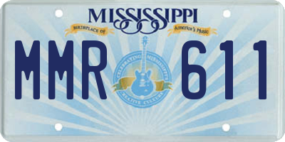 MS license plate MMR611