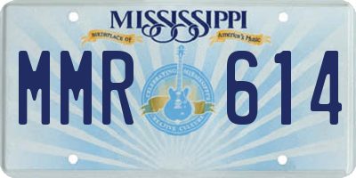 MS license plate MMR614