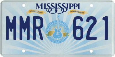 MS license plate MMR621
