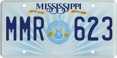 MS license plate MMR623