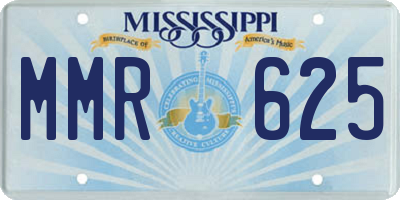 MS license plate MMR625