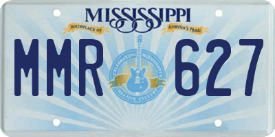 MS license plate MMR627
