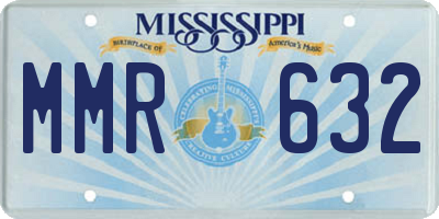 MS license plate MMR632