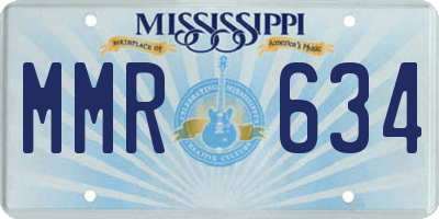 MS license plate MMR634