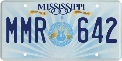 MS license plate MMR642