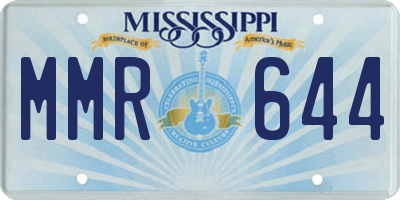 MS license plate MMR644