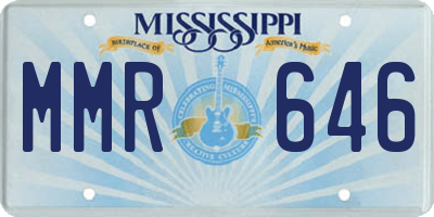 MS license plate MMR646