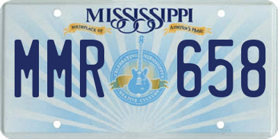 MS license plate MMR658