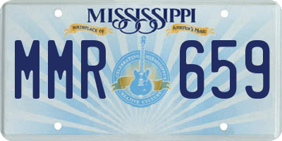 MS license plate MMR659