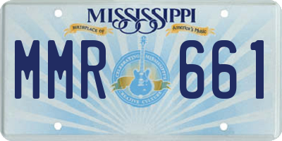 MS license plate MMR661