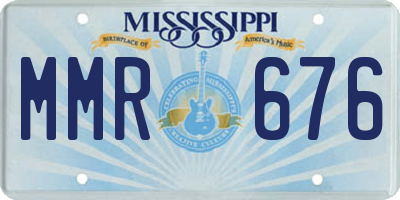 MS license plate MMR676