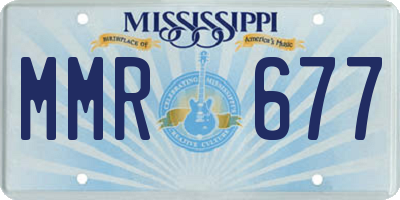 MS license plate MMR677
