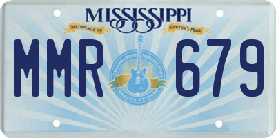 MS license plate MMR679