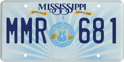 MS license plate MMR681