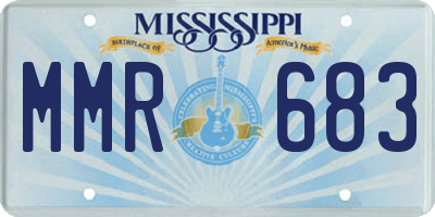 MS license plate MMR683