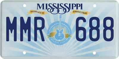 MS license plate MMR688