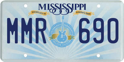 MS license plate MMR690