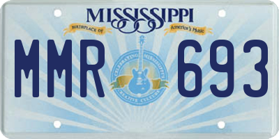 MS license plate MMR693