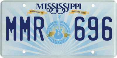 MS license plate MMR696