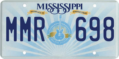 MS license plate MMR698