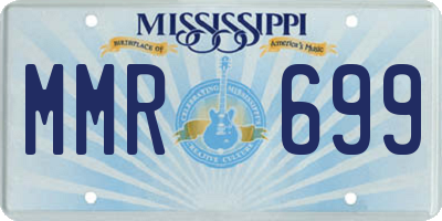 MS license plate MMR699