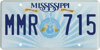 MS license plate MMR715