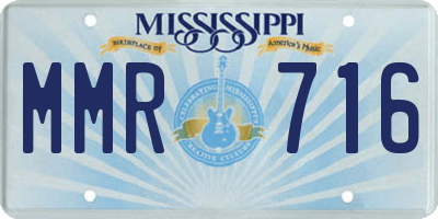 MS license plate MMR716
