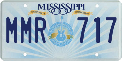 MS license plate MMR717
