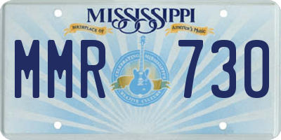 MS license plate MMR730