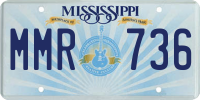MS license plate MMR736