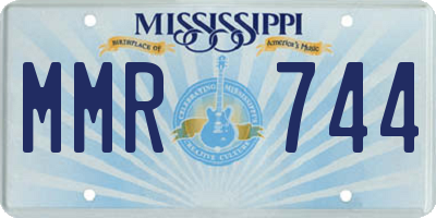 MS license plate MMR744